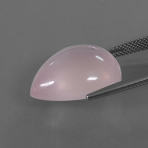 Quarzo rosa naturale rosa da 17,53 ct, taglio a pera, trasparente