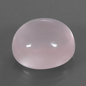 Quarzo rosa naturale rosa da 10,40 ct, taglio ovale, trasparente