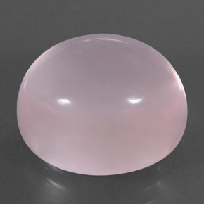 Quarzo rosa naturale rosa da 11,75 ct, taglio ovale, trasparente