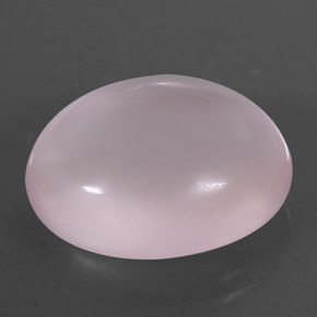 Quarzo rosa naturale rosa da 9,91 ct, taglio ovale, trasparente