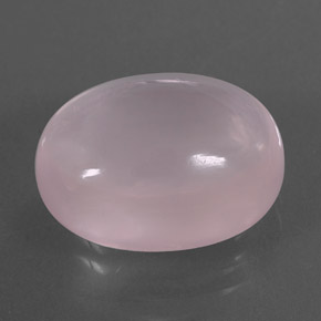 Quarzo rosa naturale rosa da 12,07 ct, taglio ovale, trasparente