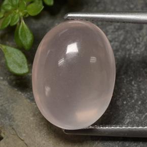 Quarzo rosa naturale rosa da 13,32 ct, taglio ovale, trasparente