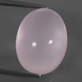 Quarzo rosa naturale rosa da 11,02 ct, taglio ovale, trasparente