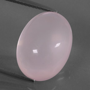 Quarzo rosa naturale rosa da 11,36 ct, taglio ovale, trasparente