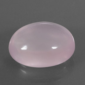 Quarzo rosa naturale rosa da 11,36 ct, taglio ovale, trasparente