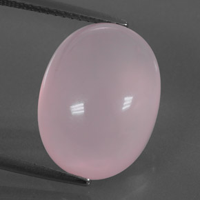 Quarzo rosa naturale rosa da 13,08 ct, taglio ovale, trasparente