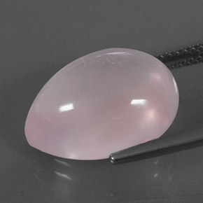 Quarzo rosa naturale rosa da 11,22 ct, taglio a pera, trasparente