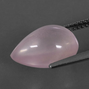 Quarzo rosa naturale rosa da 5,27 ct, taglio a pera, trasparente