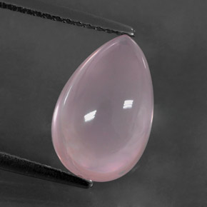 Quarzo rosa Rosa naturale da 5.27 ct, Forma a pera, Trasparente