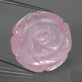 Quarzo rosa naturale rosa da 48,03 ct, trasparente, trasparente/traslucido