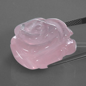 Quarzo rosa naturale rosa da 48,03 ct, trasparente, trasparente/traslucido