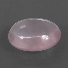 Quarzo rosa naturale rosa da 10,34 ct, taglio ovale, trasparente
