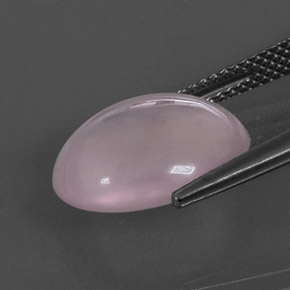Quarzo rosa naturale rosa da 7,12 ct, taglio ovale, trasparente