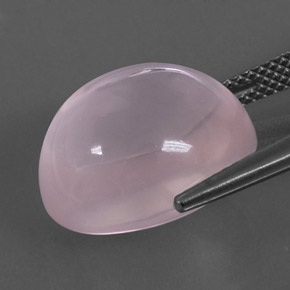 Quarzo rosa naturale rosa da 14,93 ct, trasparente, trasparente/traslucido
