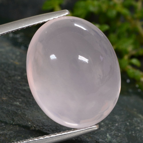 Quarzo rosa naturale rosa da 16,25 ct, taglio ovale, traslucido