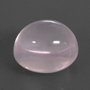 Quarzo rosa naturale rosa da 19,38 ct, taglio ovale, trasparente