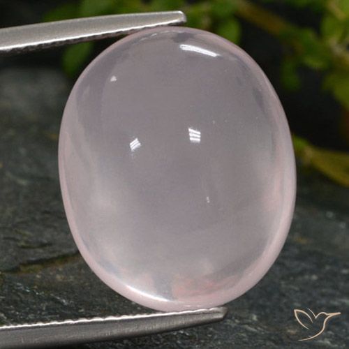 15.67ct Naturale Rosa Molto Chiaro Quarzo rosa, Ovale, Traslucido
