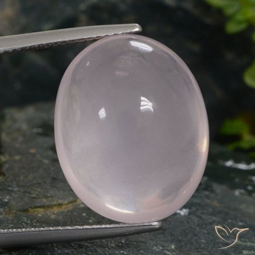 20.14ct Naturale Rosa molto chiaro Quarzo rosa, Ovale, Traslucido