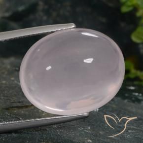 Quarzo rosa Rosa molto chiaro naturale da 20.14 ct, Ovale, Traslucido