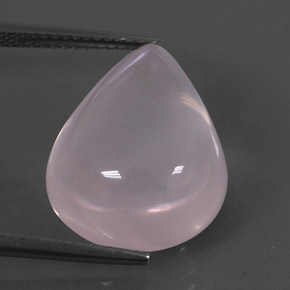 Quarzo rosa naturale rosa da 15,41 ct, taglio a pera, trasparente