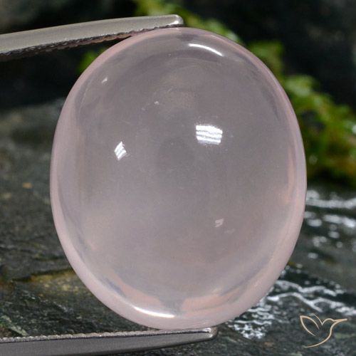 26.44ct Naturale Rosa chiaro Quarzo rosa, Ovale, Traslucido