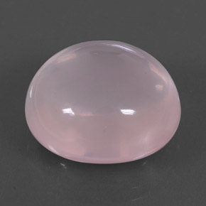 Quarzo rosa naturale rosa da 17,96 ct, taglio ovale, trasparente