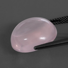 Quarzo rosa Light Pink  naturale da 15.13 ct, Taglio ovale, Trasparente