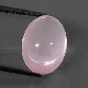 Quarzo rosa naturale rosa da 15,03 ct, trasparente, trasparente/traslucido