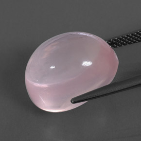Quarzo rosa naturale rosa da 15,03 ct, trasparente, trasparente/traslucido