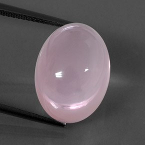 Quarzo rosa naturale rosa da 17,60 ct, trasparente, trasparente/traslucido
