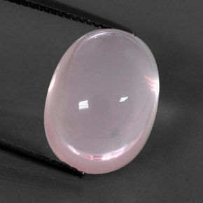 Quarzo rosa naturale rosa da 14,43 ct, trasparente, trasparente/traslucido