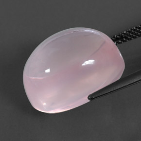 Quarzo rosa naturale rosa da 14,43 ct, trasparente, trasparente/traslucido