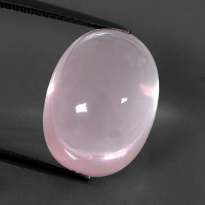 Quarzo rosa naturale rosa da 14,49 ct, trasparente, trasparente/traslucido