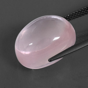 Quarzo rosa naturale rosa da 14,49 ct, trasparente, trasparente/traslucido