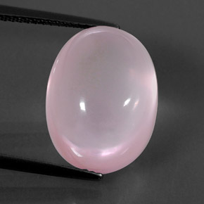 Quarzo rosa naturale rosa da 15,47 ct, trasparente, trasparente/traslucido