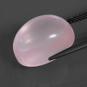 Quarzo rosa naturale rosa da 15,47 ct, trasparente, trasparente/traslucido