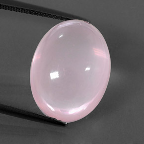 Quarzo rosa naturale rosa da 12,51 ct, trasparente, trasparente/traslucido