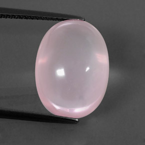 Quarzo rosa naturale rosa da 11,32 ct, trasparente, trasparente/traslucido
