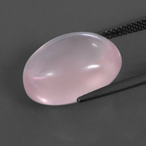 Quarzo rosa naturale rosa da 11,32 ct, trasparente, trasparente/traslucido