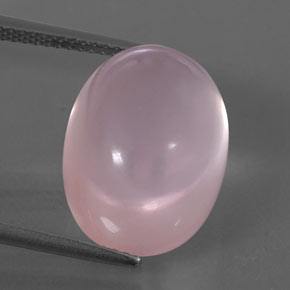 Quarzo rosa naturale rosa da 15,32 ct, trasparente, trasparente/traslucido