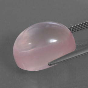 Quarzo rosa naturale rosa da 15,32 ct, trasparente, trasparente/traslucido