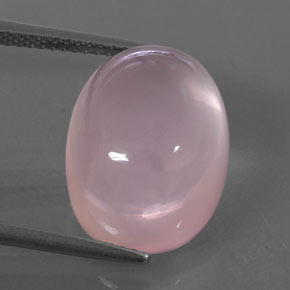 Quarzo rosa naturale rosa da 13,21 ct, trasparente, trasparente/traslucido