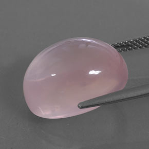 Quarzo rosa naturale rosa da 13,21 ct, trasparente, trasparente/traslucido