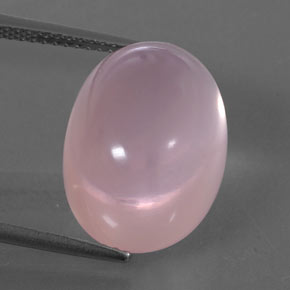 Quarzo rosa naturale rosa da 15,16 ct, trasparente, trasparente/traslucido