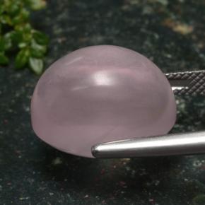 Quarzo rosa naturale rosa da 16,47 ct, taglio ovale, traslucido