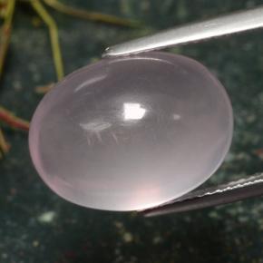 Quarzo rosa naturale rosa da 13,39 ct, taglio ovale, traslucido