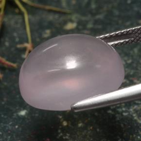 Quarzo rosa naturale rosa da 13,39 ct, taglio ovale, traslucido