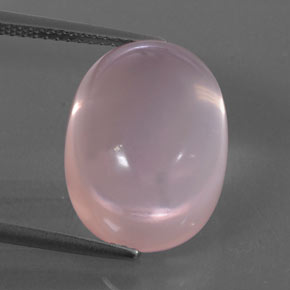Quarzo rosa naturale rosa da 13,11 ct, trasparente, trasparente/traslucido