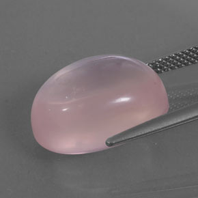 Quarzo rosa naturale rosa da 13,11 ct, trasparente, trasparente/traslucido