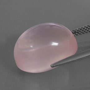 Quarzo rosa naturale rosa da 14,96 ct, trasparente, trasparente/traslucido